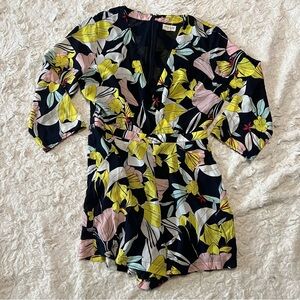 Y2K Floral Romper